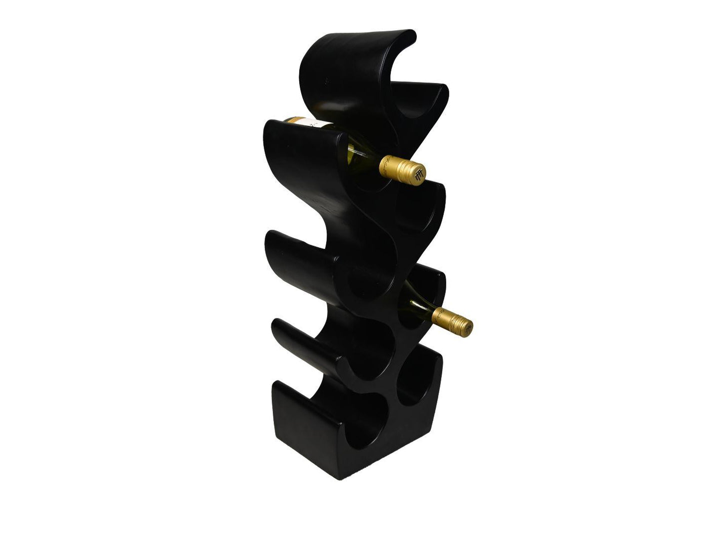 HSM Collection-Stand Weinregal Vins 8 Flaschen-27x20x72-Schwarz-Munggur