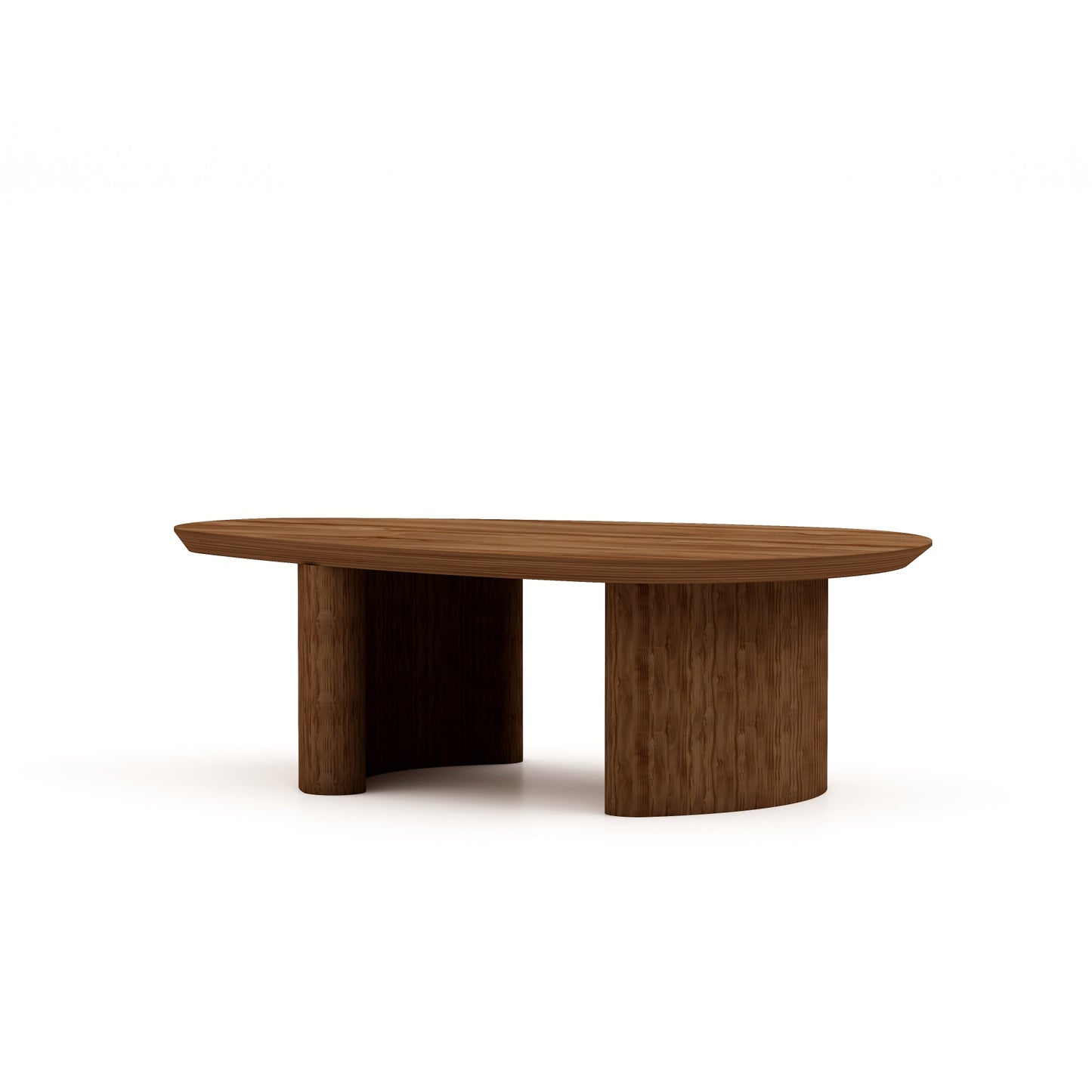 HSM Kollektion - Organischer Couchtisch Tide - 130x80x40 - Braun - Akazie