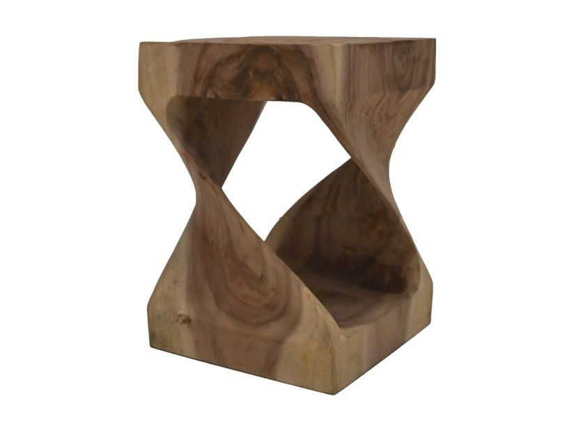 HSM Collection - Quadratischer Beistelltisch - 30x30x44 - Natur - Munggur