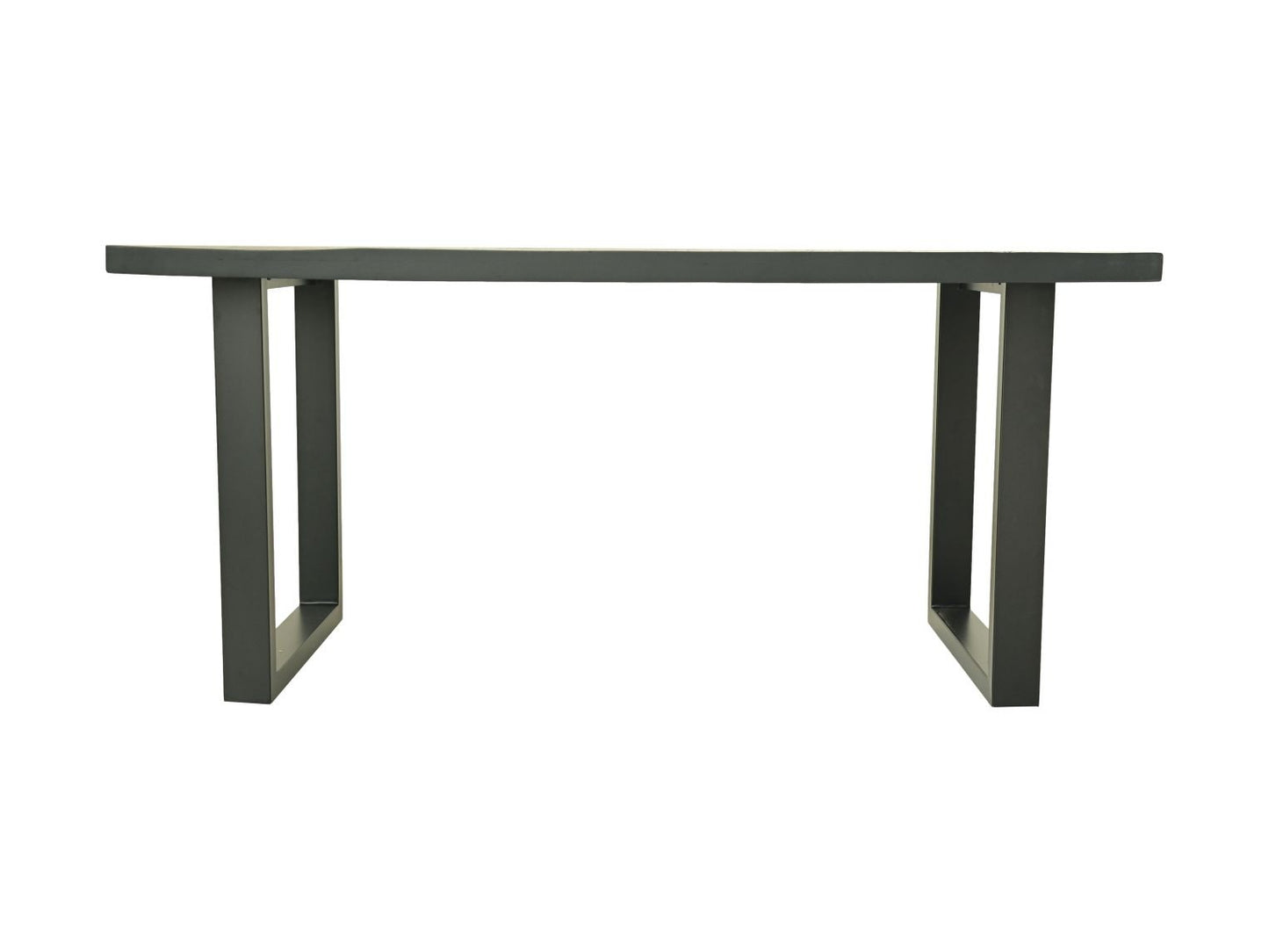 HSM Collection-Rechteckiger Esstisch Melbourne-160x90x77-Schwarz-Mango/Metall