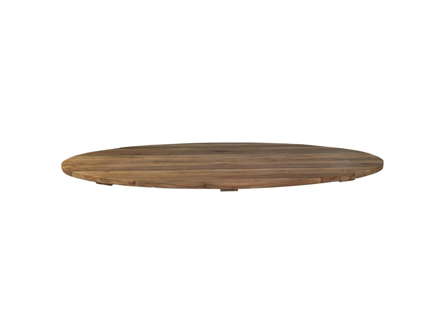 HSM Collection - Ovaler Gartentischplatte - 180x100x3,5 - Natur - Teak