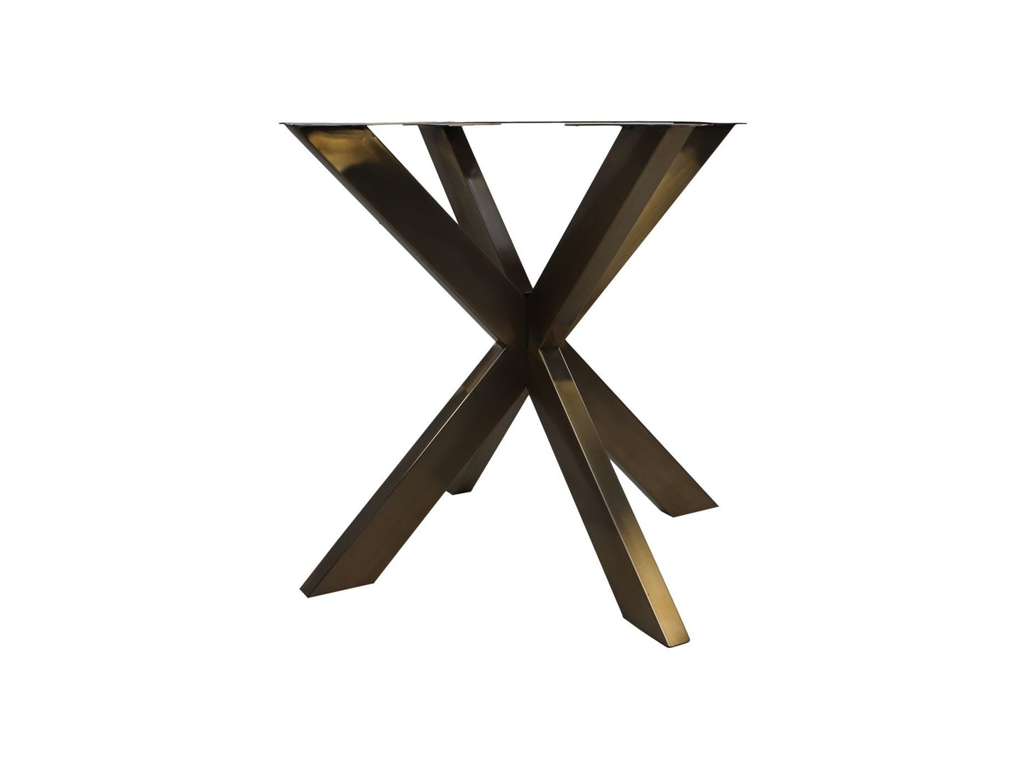 HSM Collection-Tafelpoot Modell X S/2-80x80x72 (4x8)-Gold-Metall