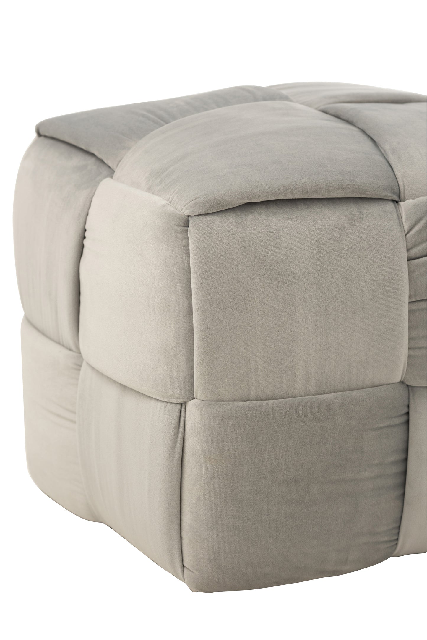 HOCKER 1-PERSON TEXTIL/HOLZ HELL GRAU