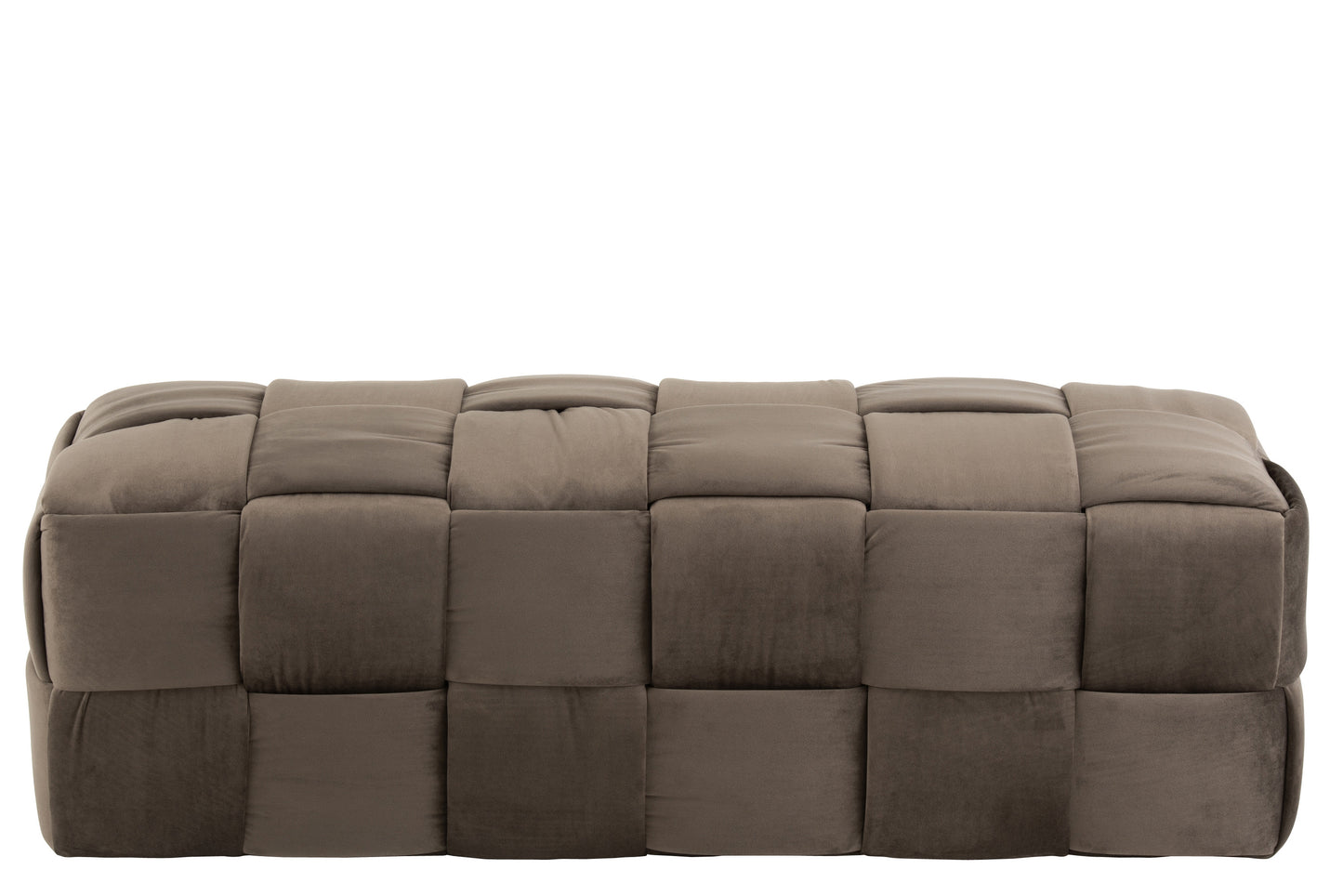 HOCKER 3-PERSONEN TEXTIL/HOLZ DUNKEL GRAU