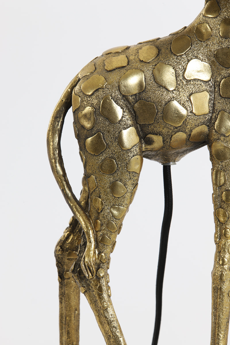 Tischlampe Giraffe - Gold/Schwarz - 26x16x61cm