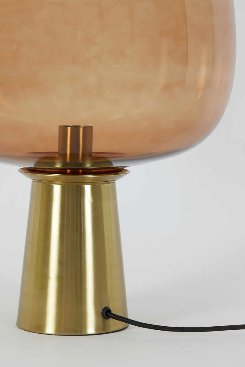 Tischlampe Maysony - Braun - Ø40cm