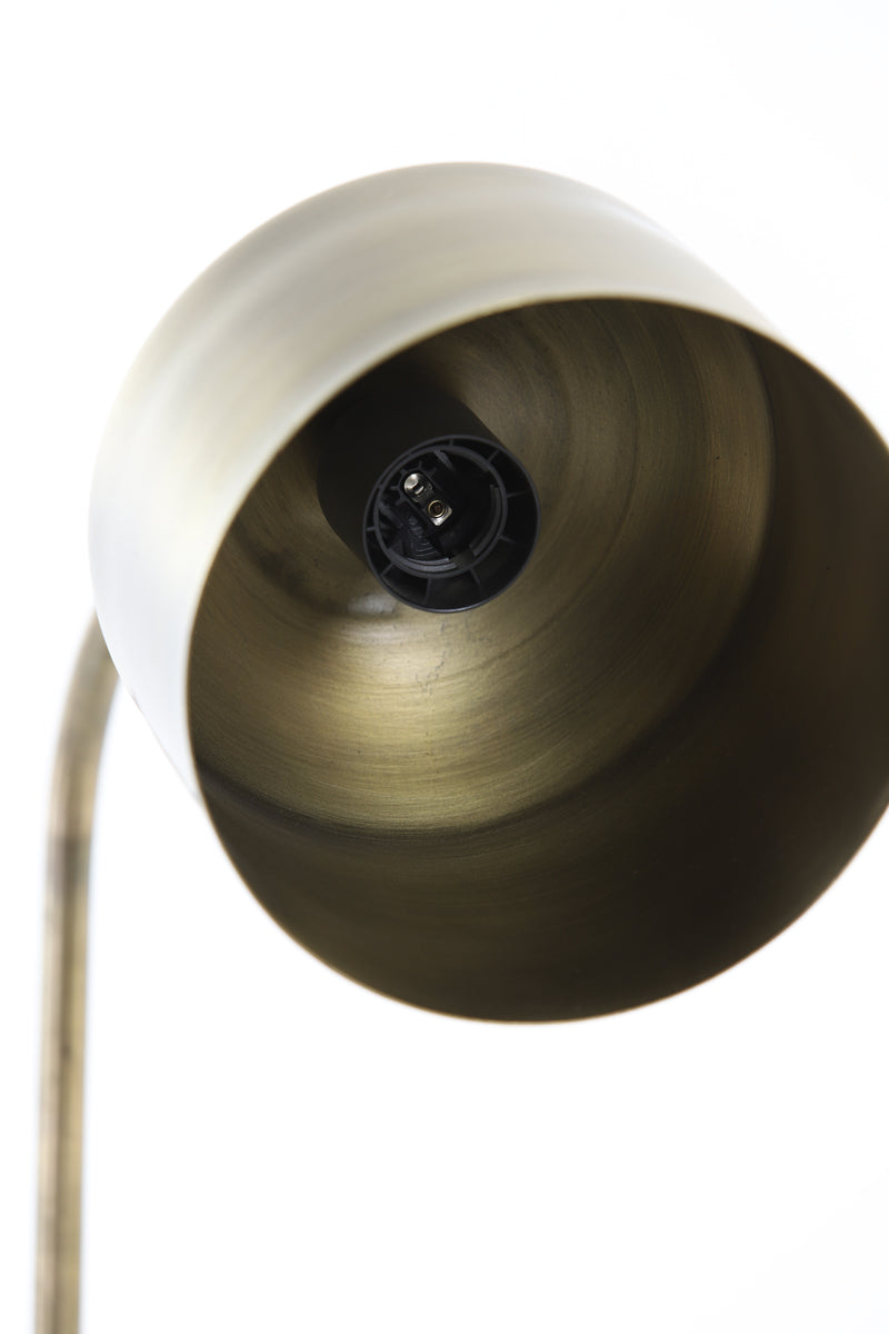 Schreibtischlampe Aleso - Antik Bronze - Ø20cm
