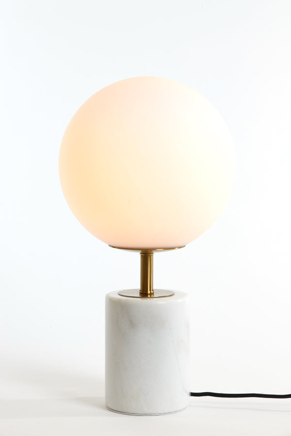 Tischlampe Medina - Weiß - Ø25cm