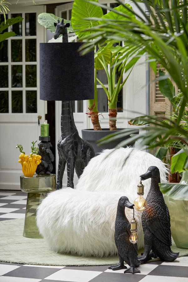 Tischlampe Duck - Schwarz - 23,5x23x48,5cm
