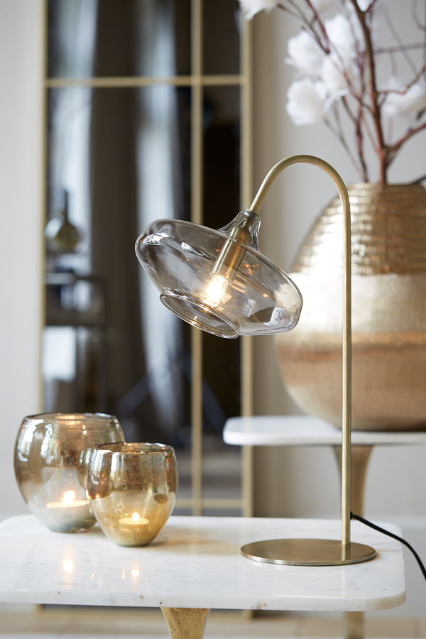 Tischlampe Solna - Antik Bronze - 31x22x50cm