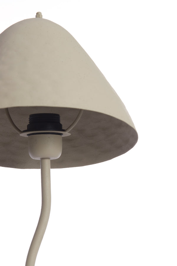 Tischlampe Elimo - Grau - Ø25cm
