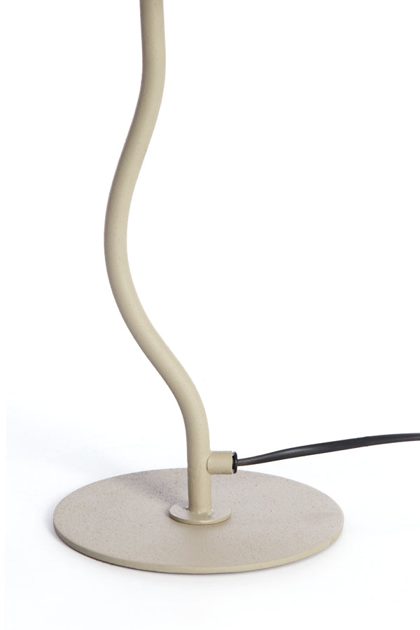 Tischlampe Elimo - Grau - Ø25cm