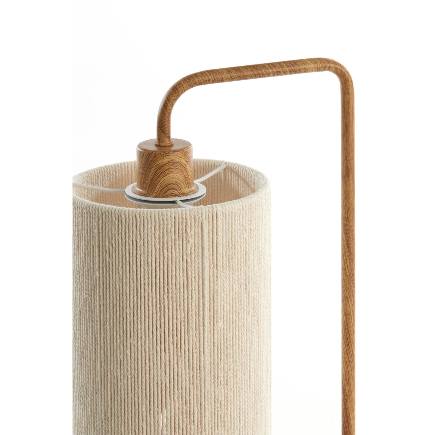 Tischlampe Donio - Natur/Creme - 26x20x59,5cm