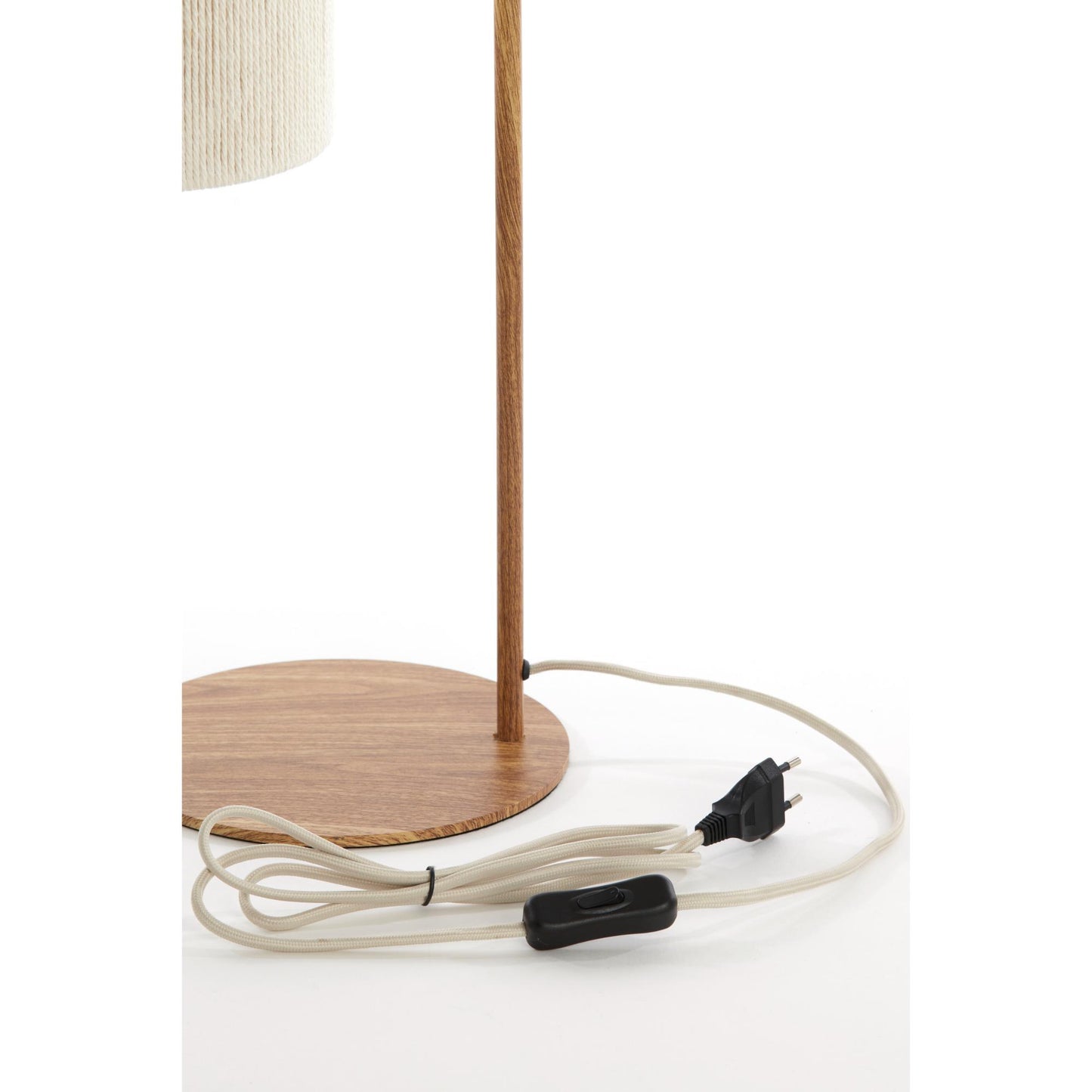 Tischlampe Donio - Natur/Creme - 26x20x59,5cm