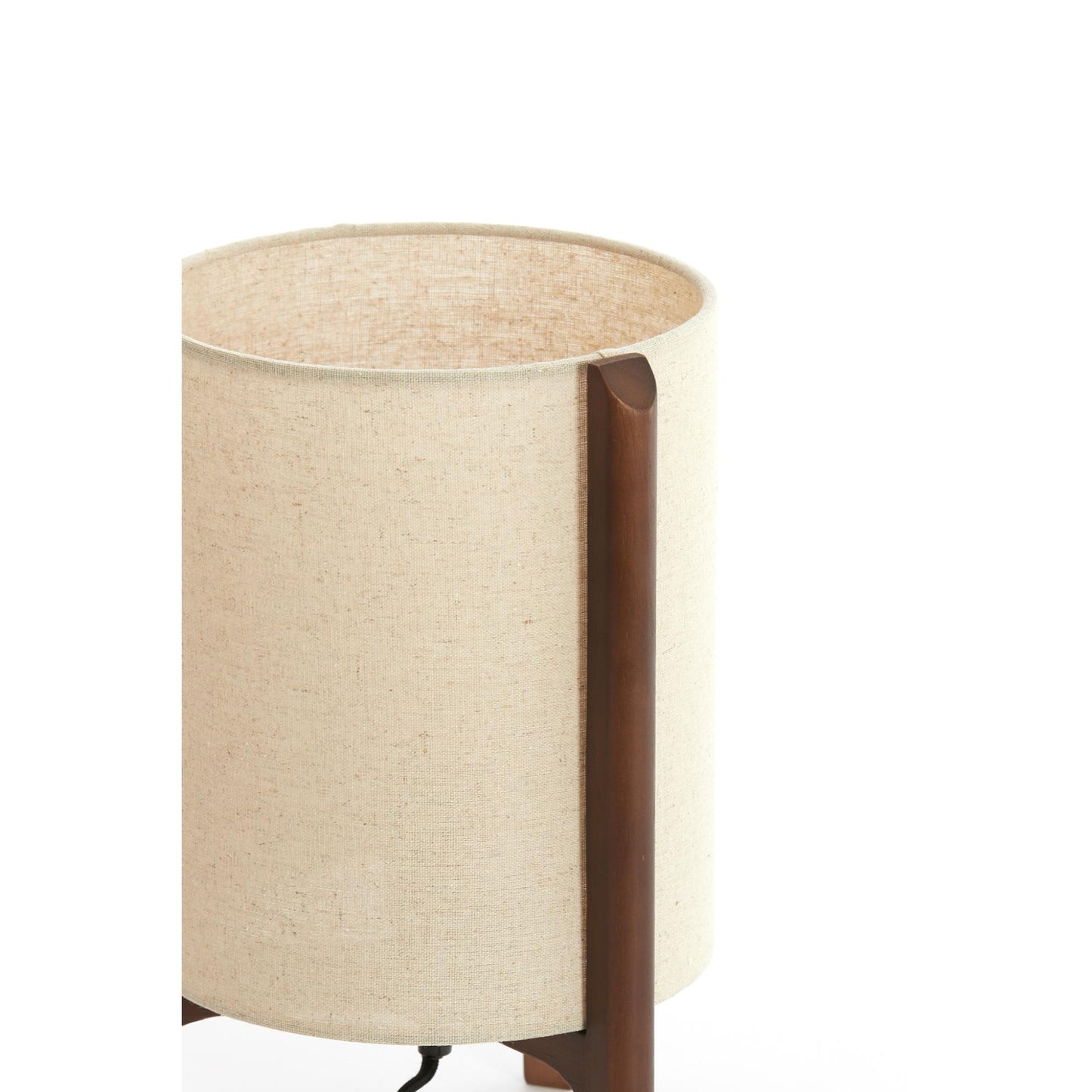 Tischlampe Litto - Dunkelbraun - Ø22cm