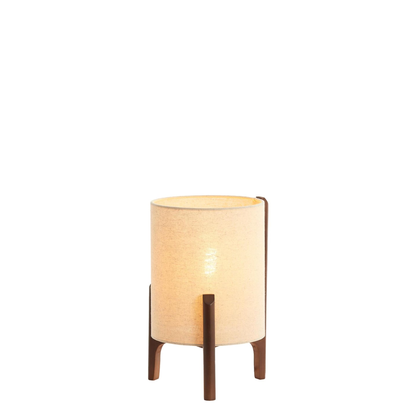 Tischlampe Litto - Dunkelbraun - Ø22cm