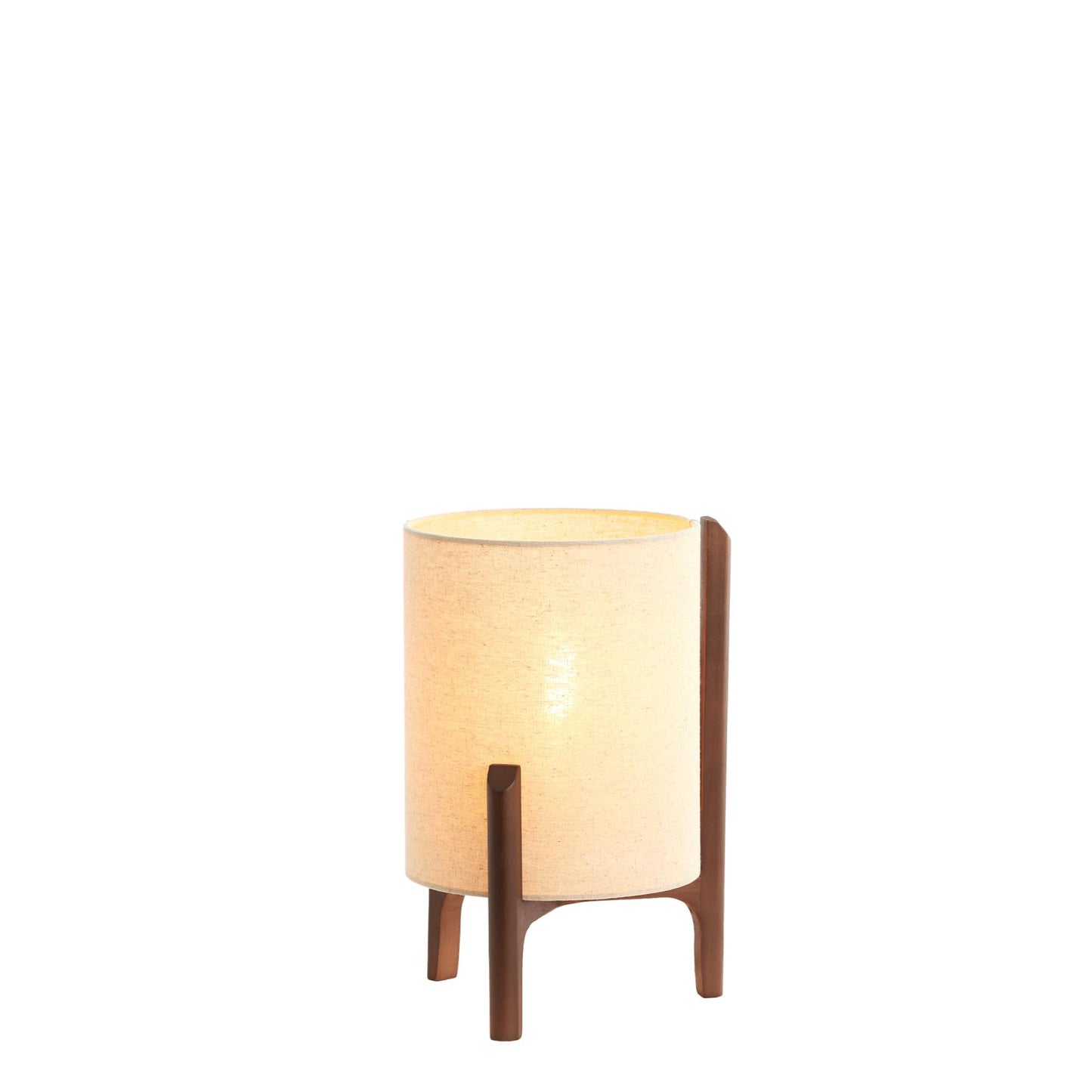 Tischlampe Litto - Dunkelbraun - Ø22cm