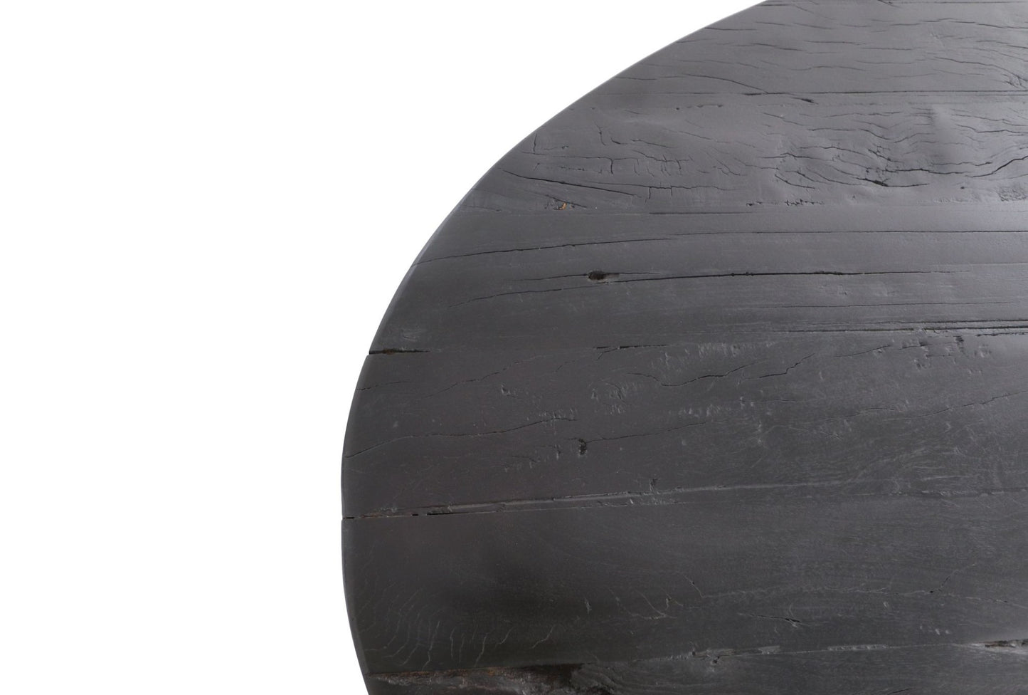HSM Collection - Ovaler Tischplatte - 180x100x5/5.5 - Schwarz - Mango