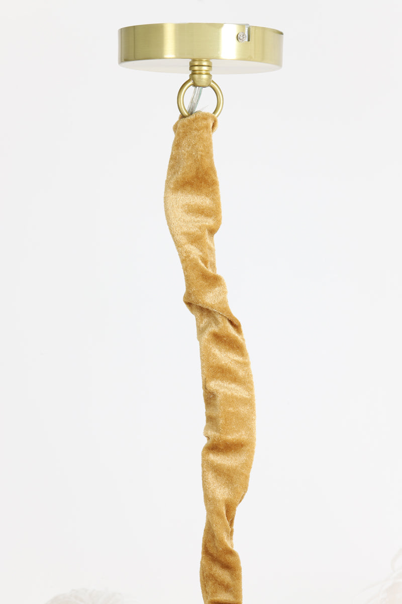 Pendelleuchte Feder - Weiß - Ø80cm