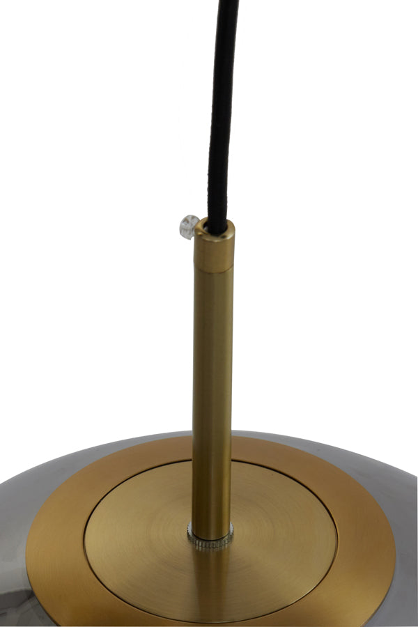 Pendelleuchte Medina - Rauchglas - Ø30cm
