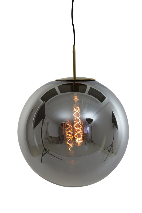Pendelleuchte Medina - Rauchglas - Ø48cm