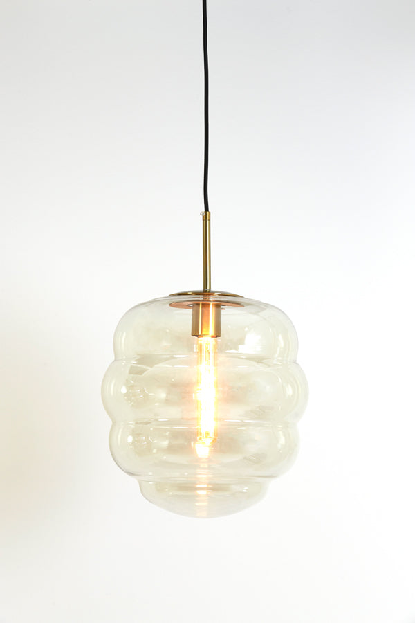 Pendelleuchte Misty - Rauchglas - 30x30x37cm