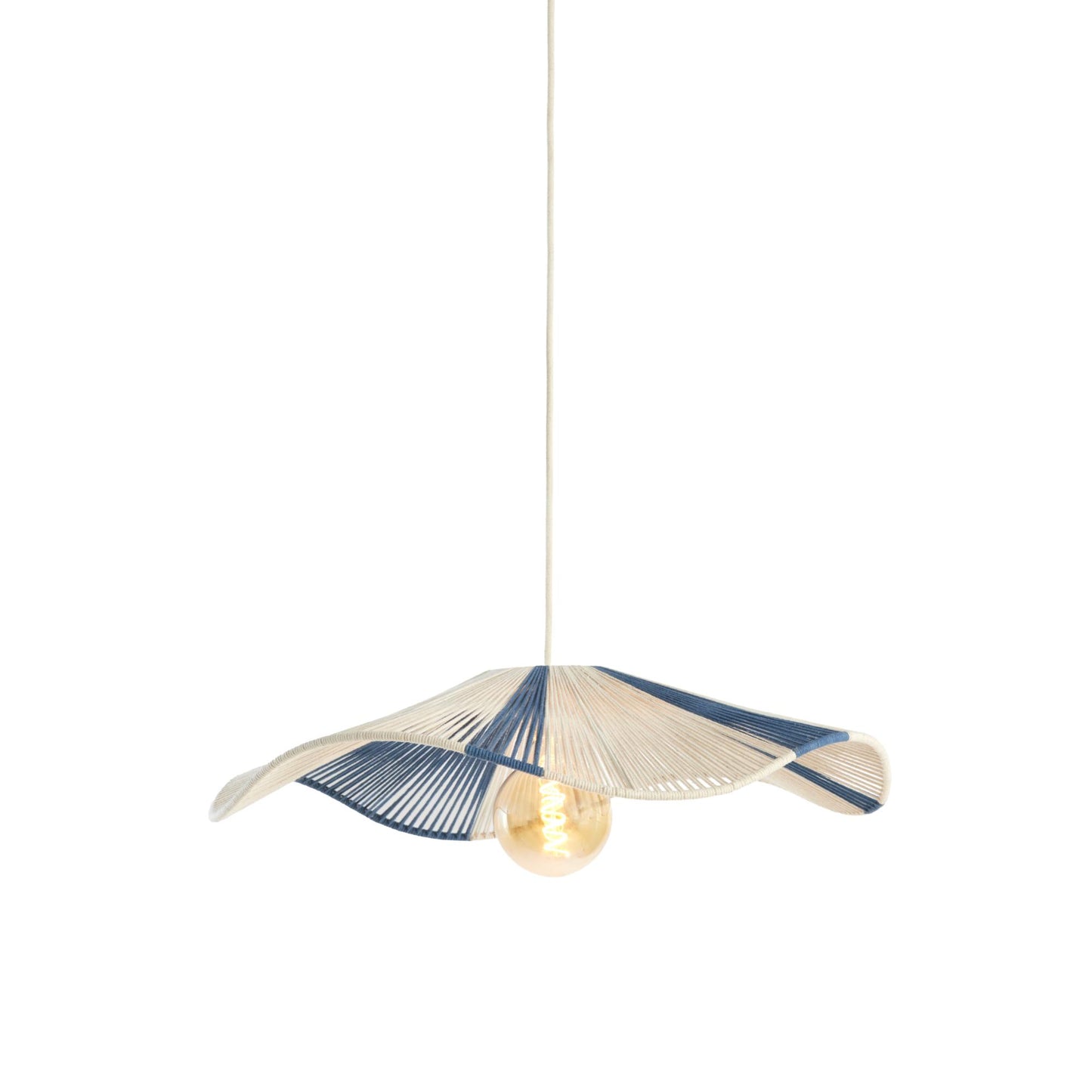 Pendelleuchte Rafa - Hellblau - Ø70cm
