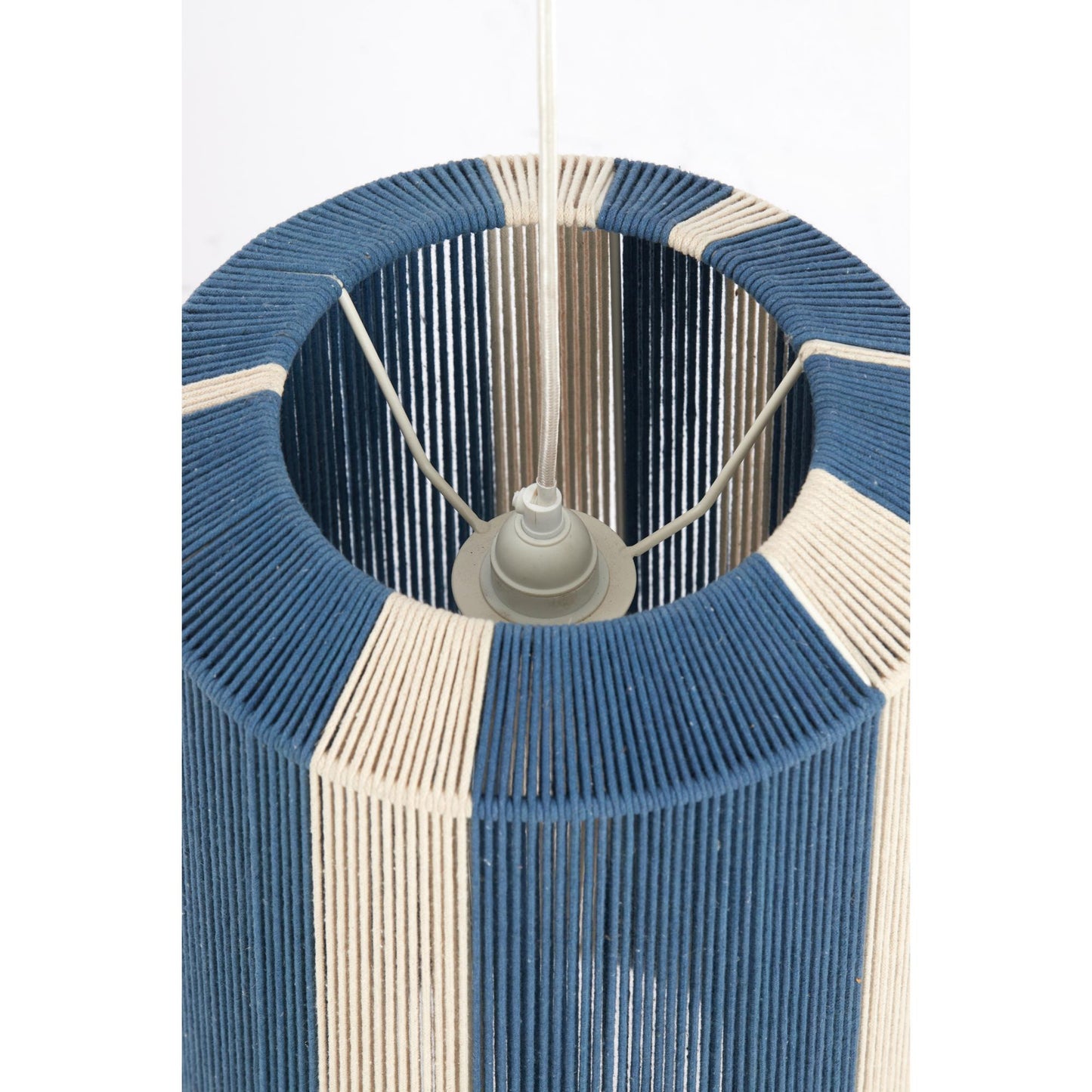 Pendelleuchte Kozana - Dunkelblau - Ø36cm