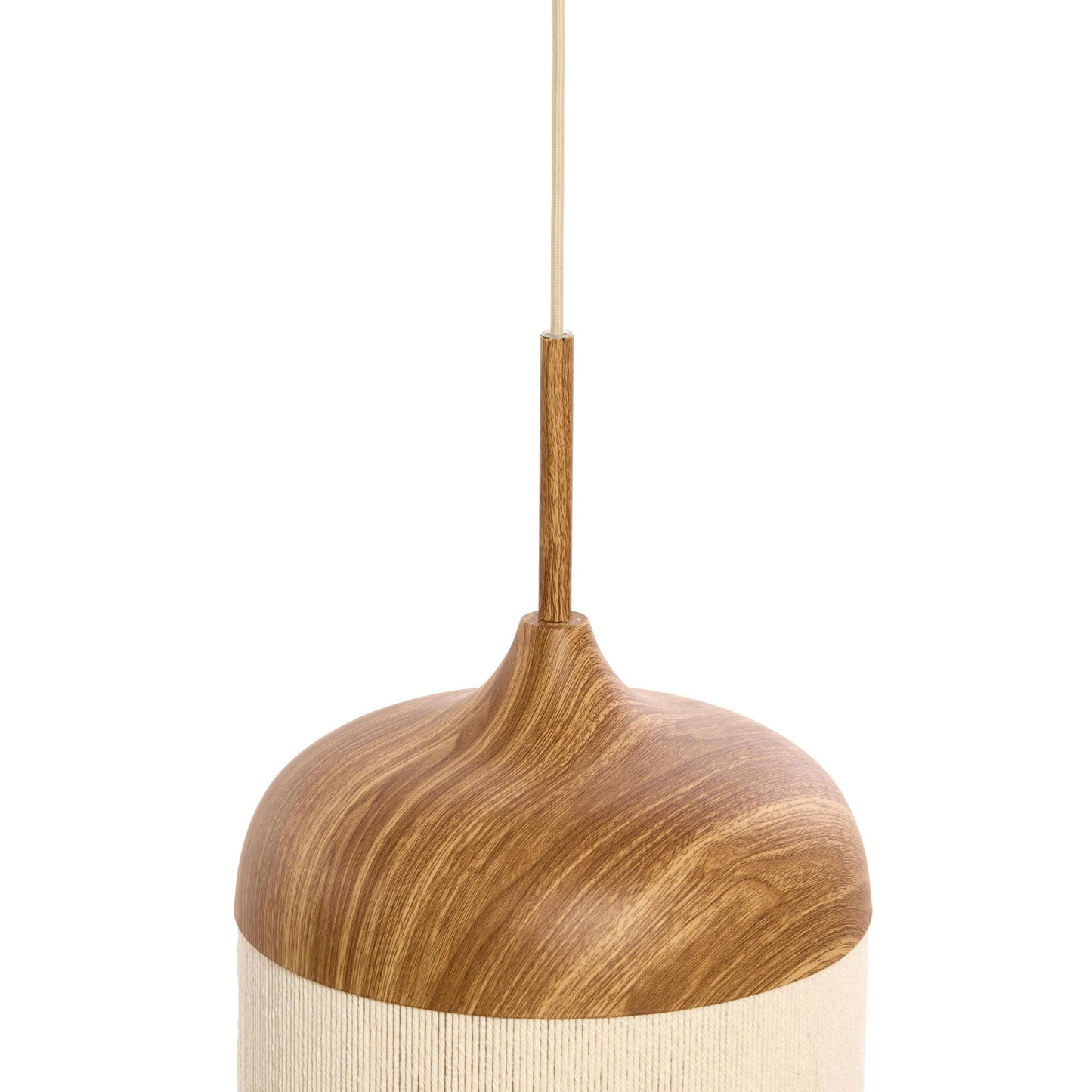 Pendelleuchte Dania - Natur/Creme - Ø22cm