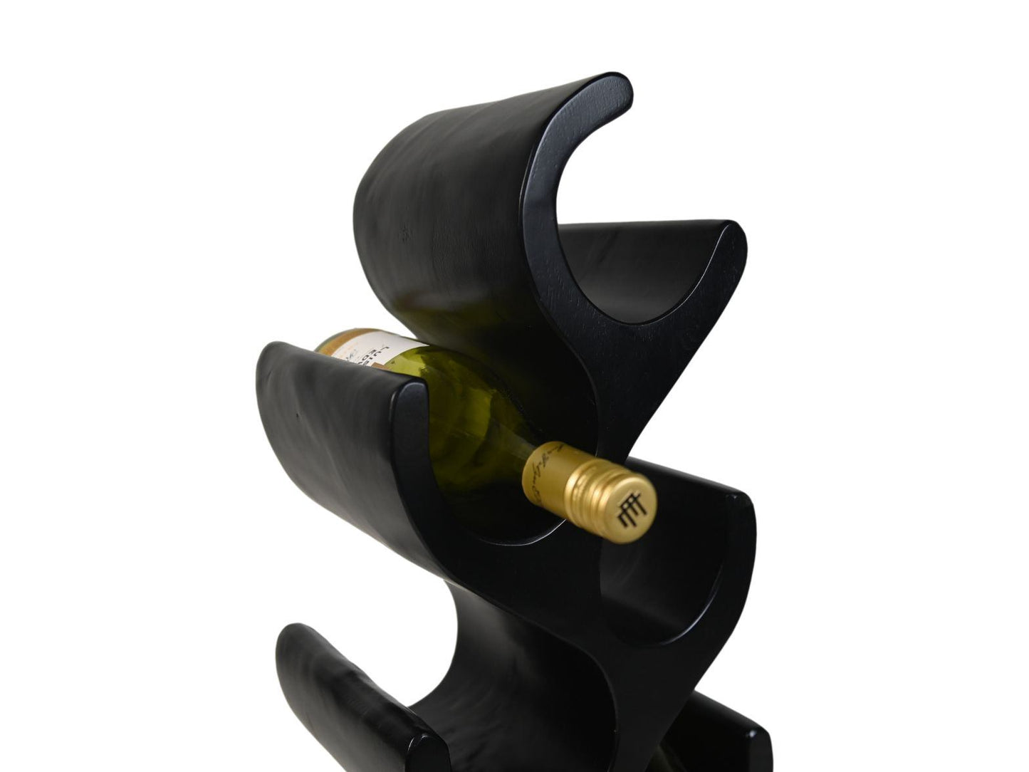 HSM Collection-Stand Weinregal Vins 8 Flaschen-27x20x72-Schwarz-Munggur