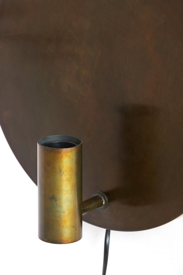 Wandlampe Disc - Gold-Grau - Ø30x18cm