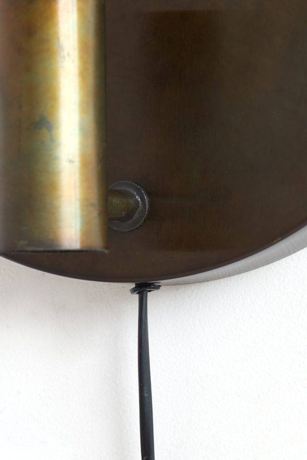 Wandlampe Disc - Gold-Grau - Ø30x18cm