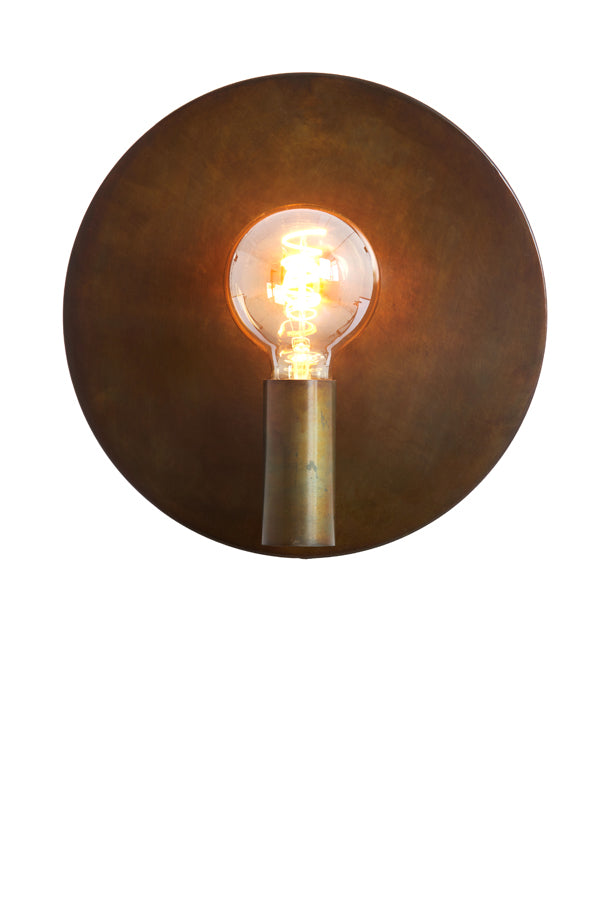 Wandlampe Disc - Gold-Grau - Ø30x18cm