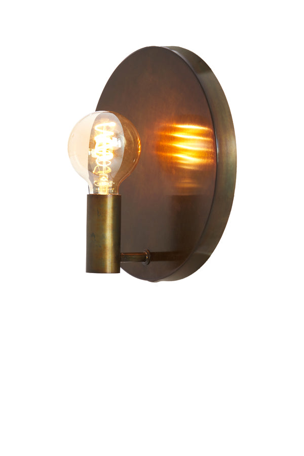 Wandlampe Disc - Gold-Grau - Ø30x18cm