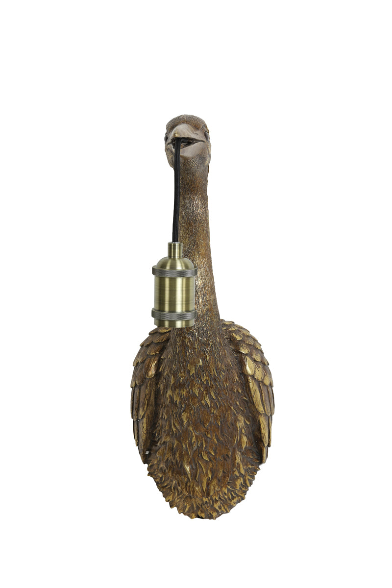 Wandlampe Crane - Antik Bronze - 29,5x16x48 cm