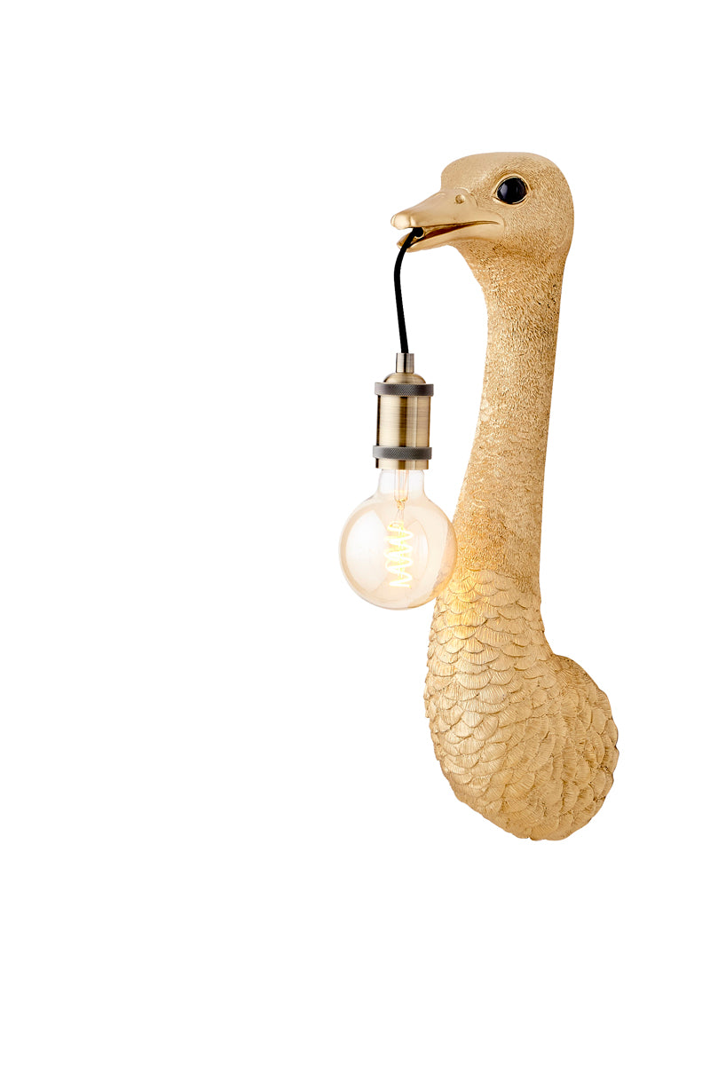 Wandlampe Strauß - Gold - 18x15,5x57,5cm