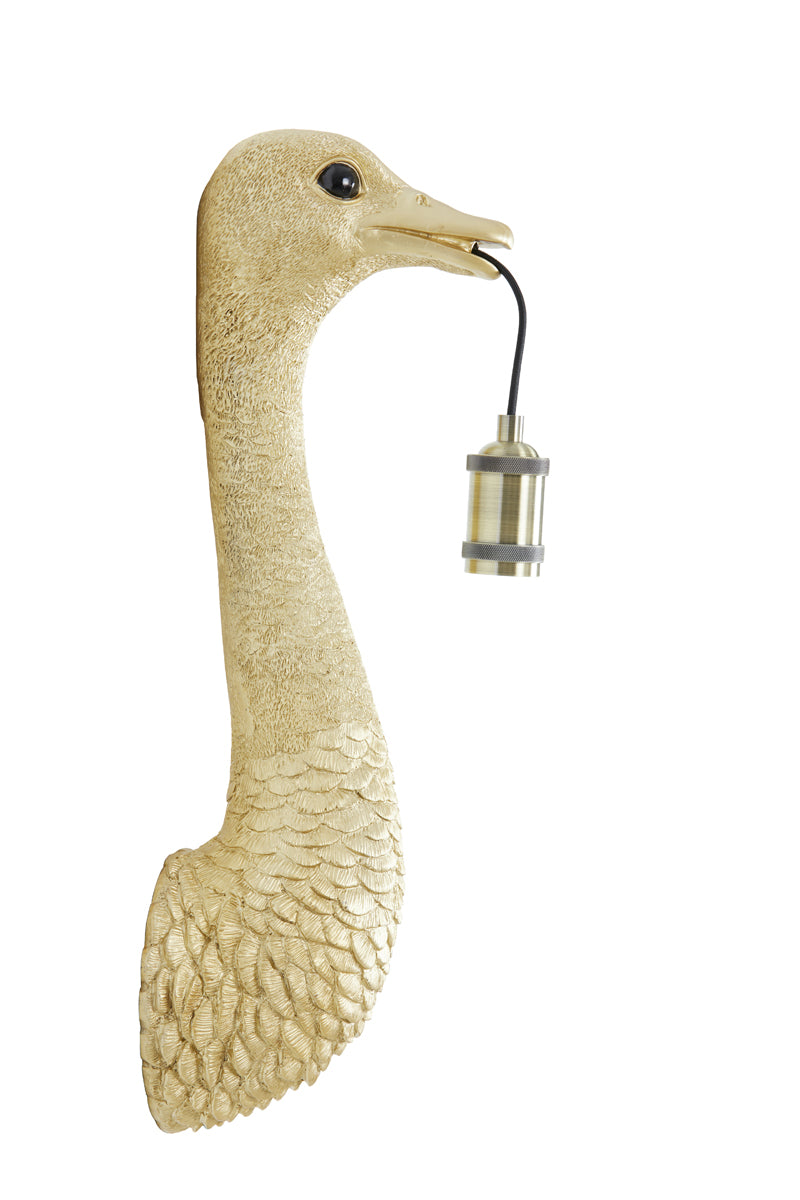 Wandlampe Strauß - Gold - 18x15,5x57,5cm