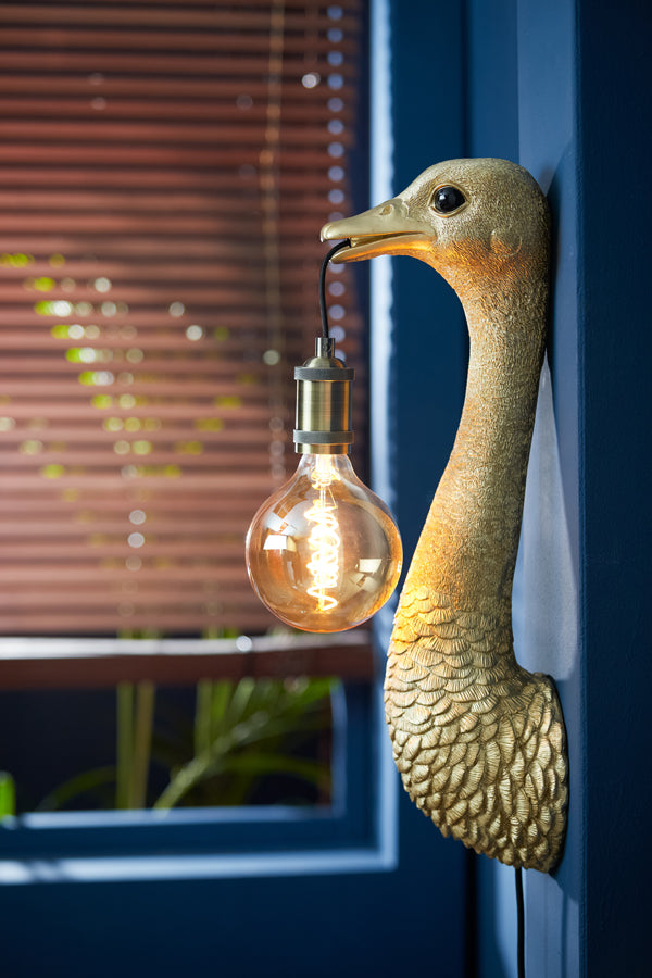 Wandlampe Strauß - Gold - 18x15,5x57,5cm