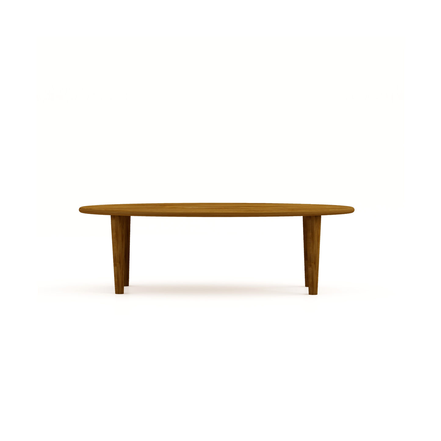 HSM Kollektion - Ovaler Couchtisch Tide-130x70x39-Braun-Mango