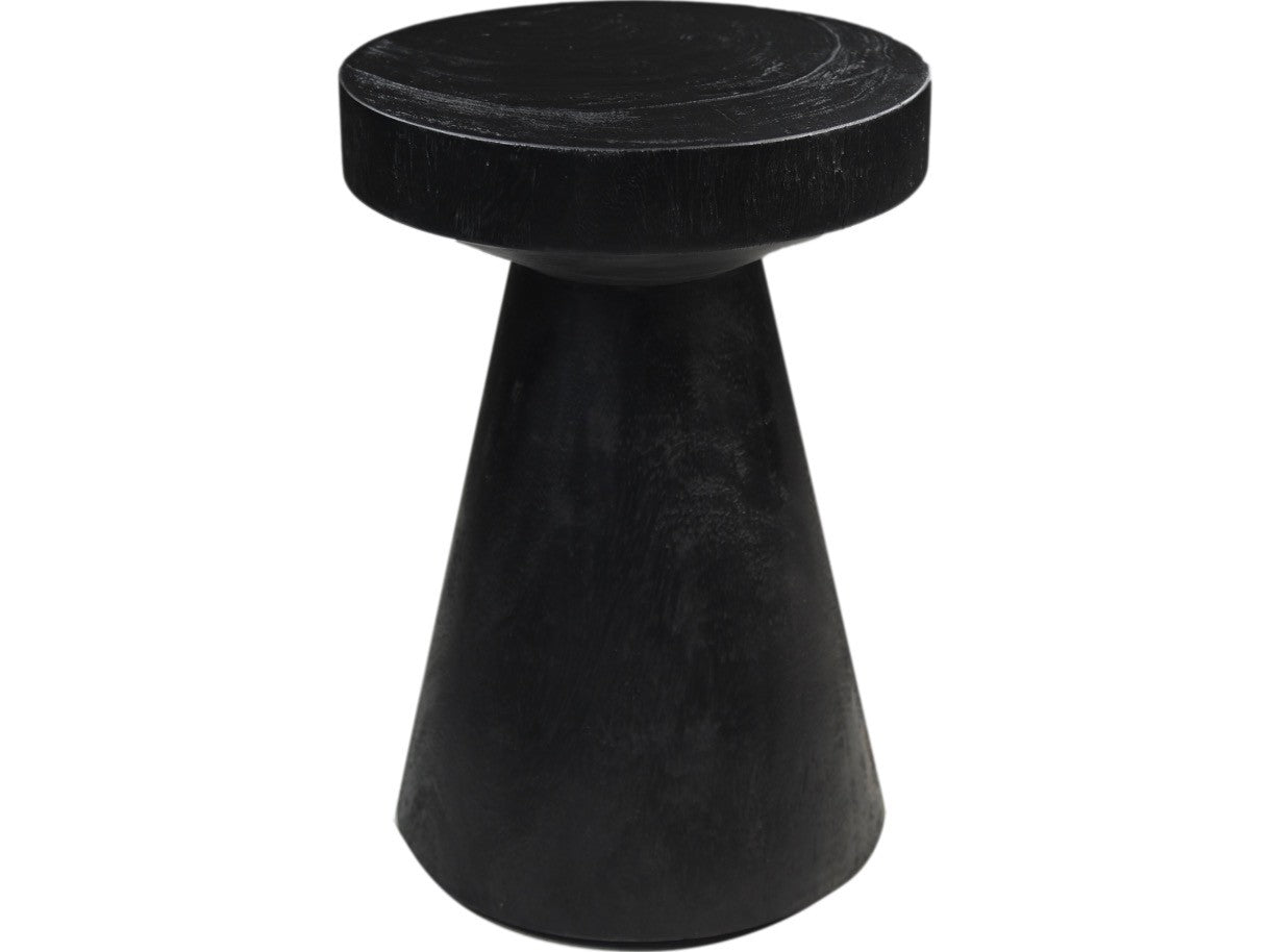 HSM Collection-Runde Hocker-30x30x43-Schwarz-Munggur