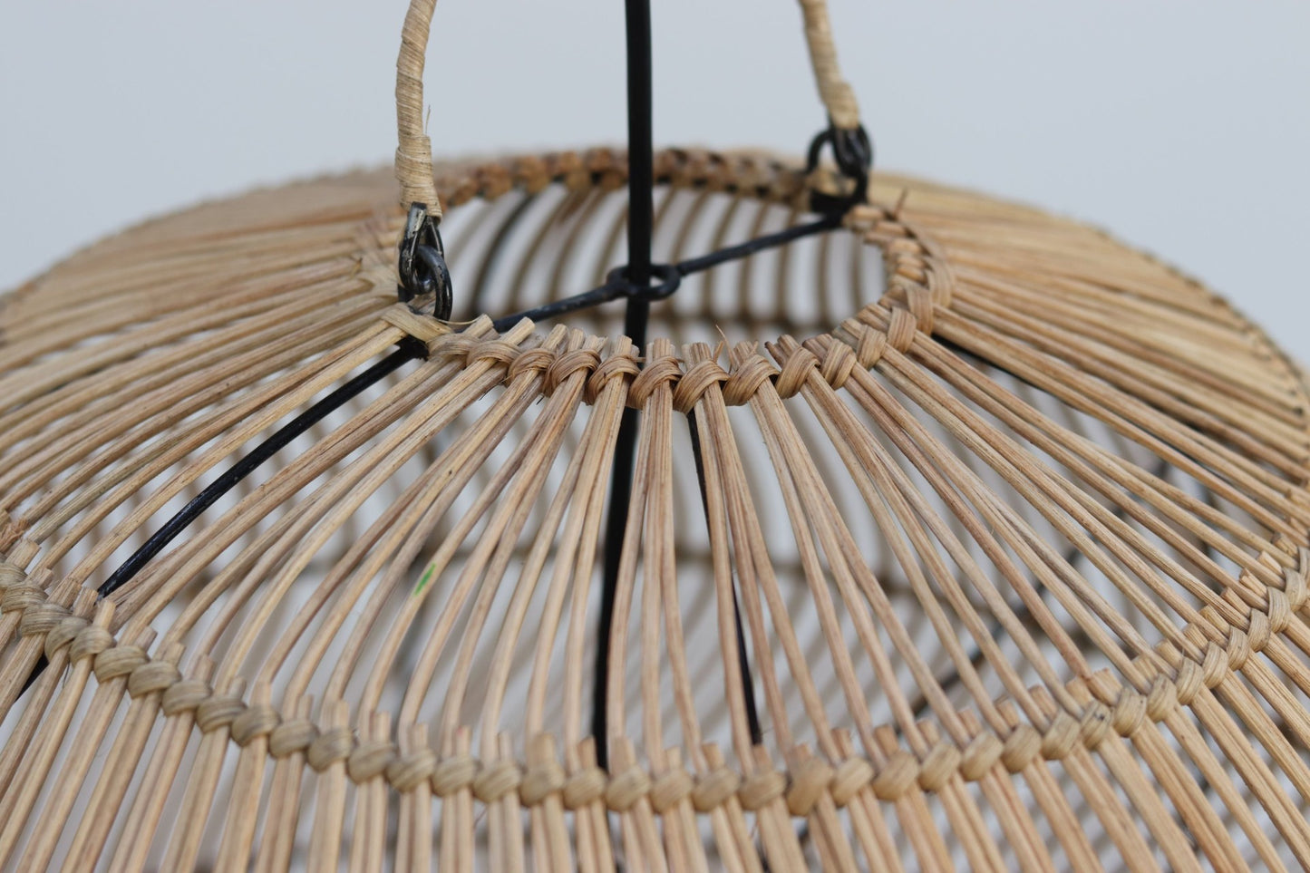 HSM Kollektion-Hängelampe Rattan-55x55x55-Natur-Rattan