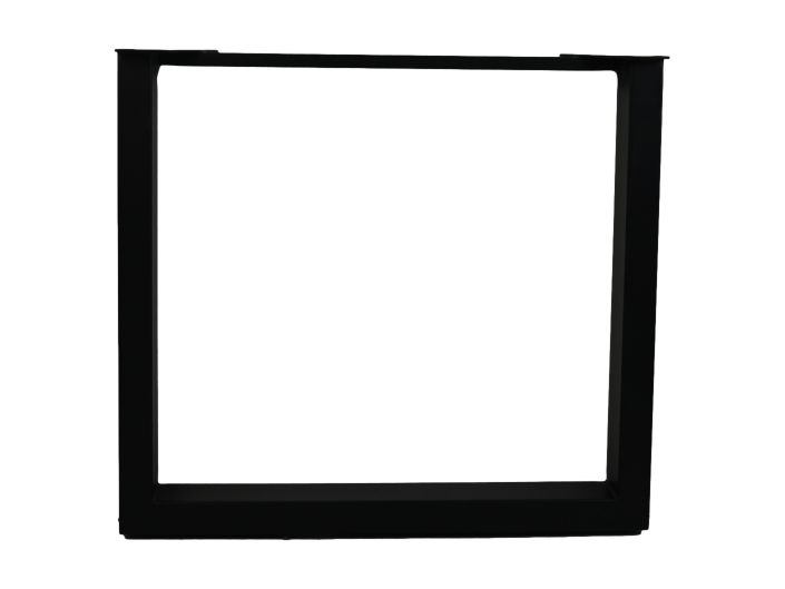 HSM Collection-Tafelpoot Modell U S/2-80x10x72 (100x50mm)-Schwarz-Metall