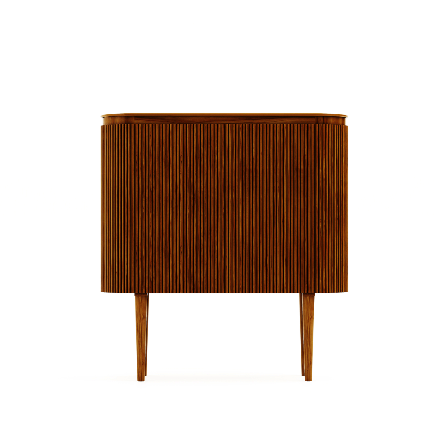 HSM Collection-Bar-Schrank Tide 4 Tür-140x45x150-Braun-Mango