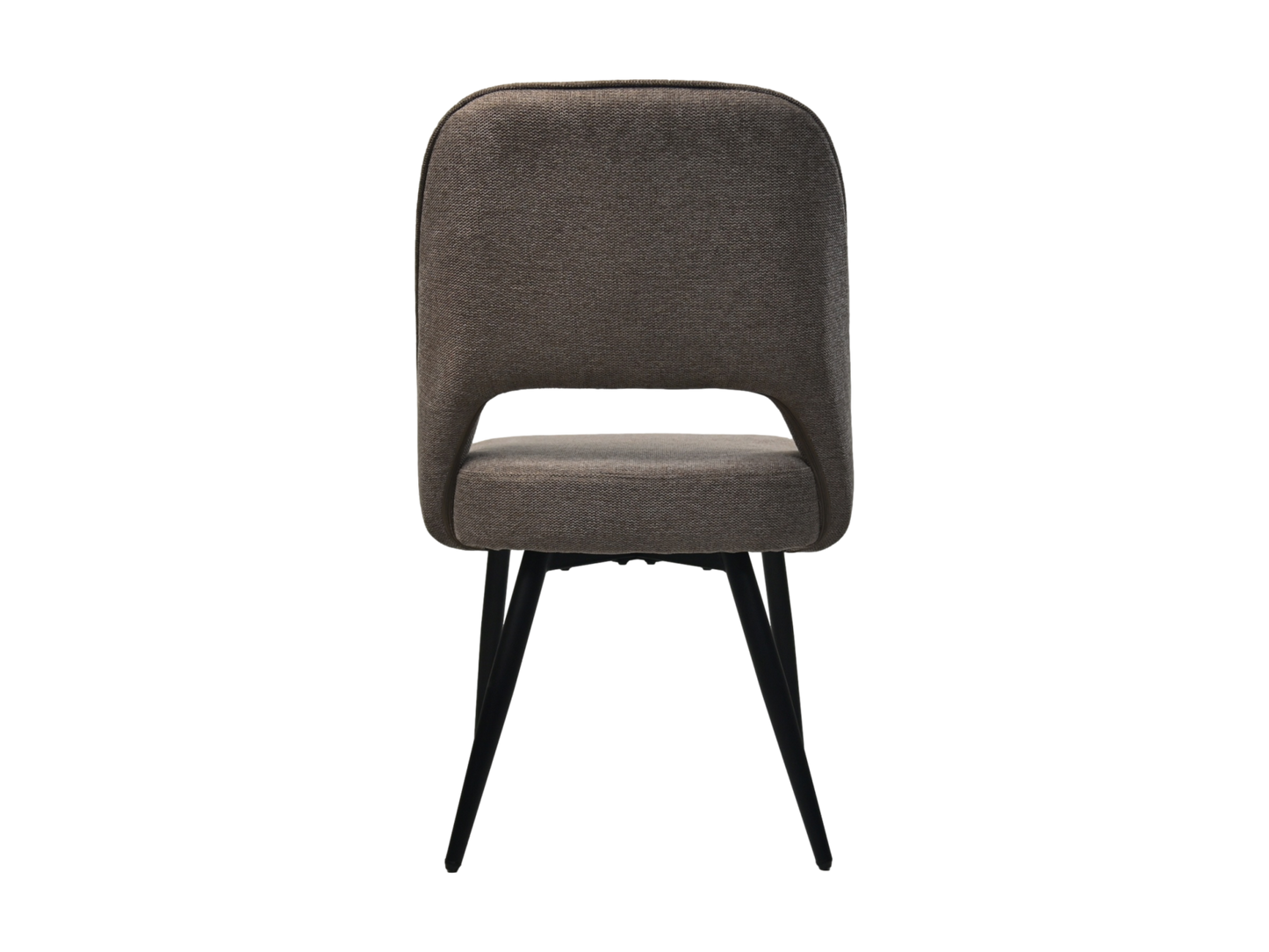 HSM Kollektion - Esszimmerstuhl Jenna - Set von 2 - 62x54x87 - braun/schwarz - Baumwolle