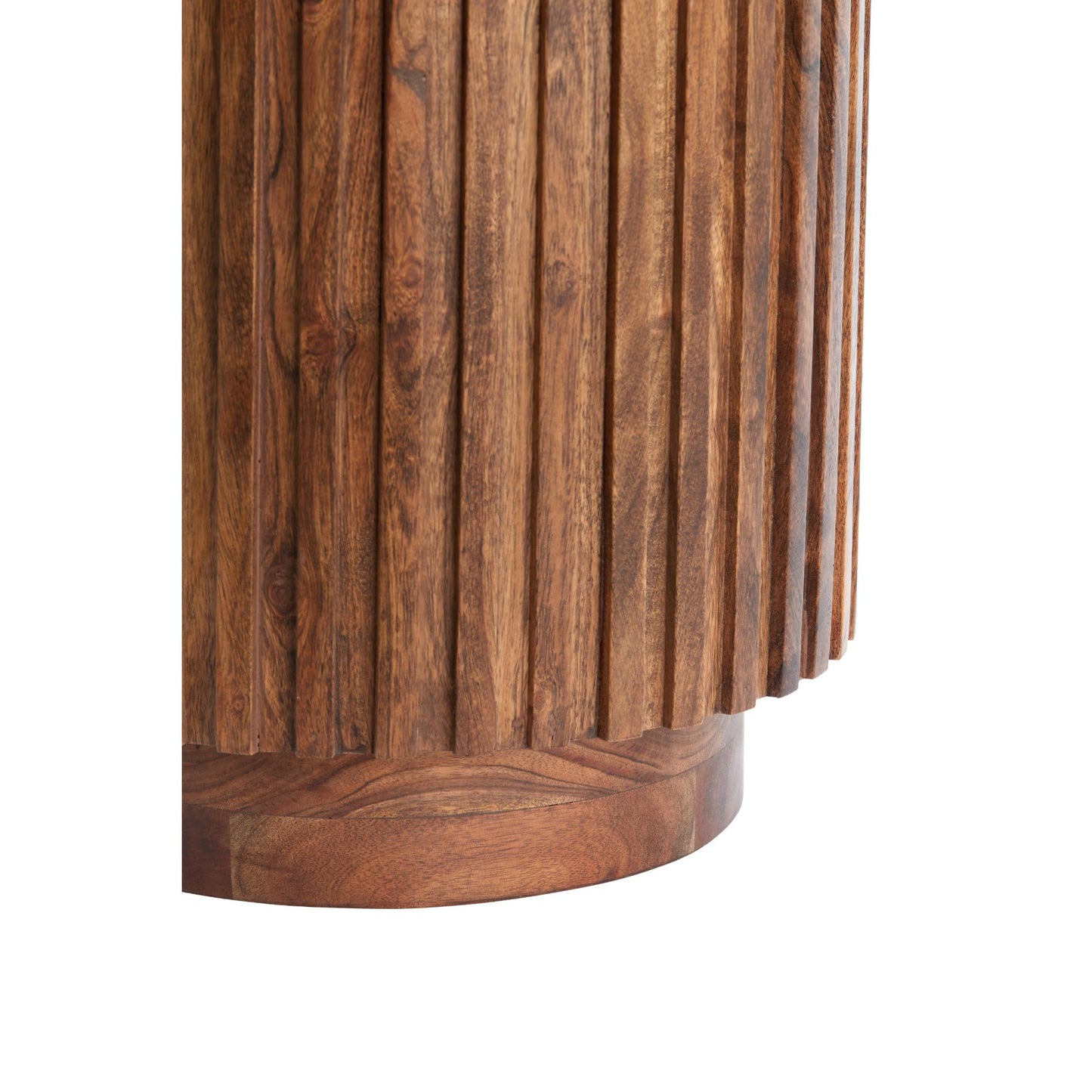 Beistelltisch Kiyose - Dunkelbraun - Ø33cm