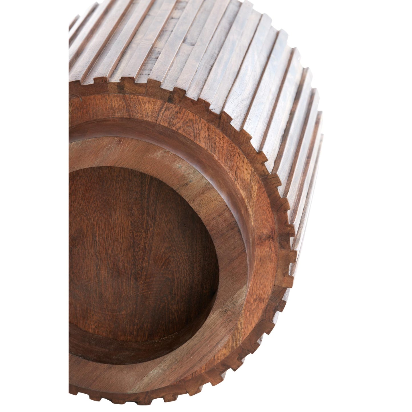 Beistelltisch Kiyose - Dunkelbraun - Ø33cm