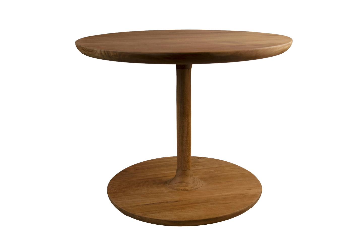 HSM Collection-Runde Couchtisch Coffees-50x50x40-Natur-Teak