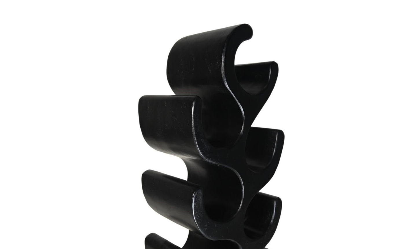 HSM Collection-Stand Weinregal Vins 12 Flaschen-29x20x95-Schwarz-Munggur