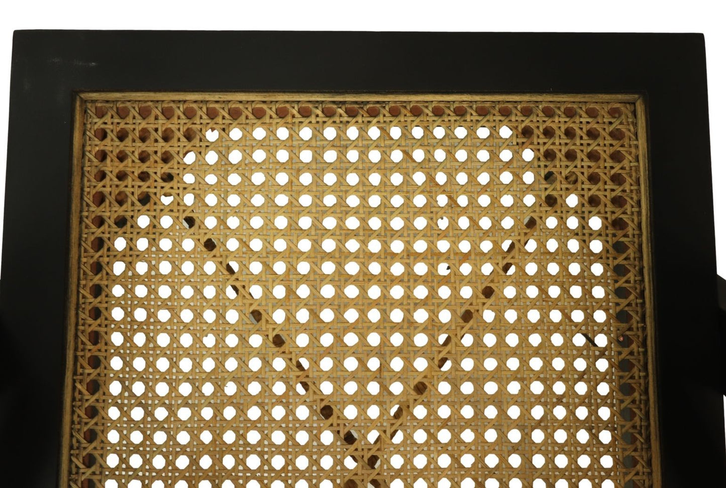 HSM Kollektion-Esszimmerstuhl-56x52x83-Schwarz/Natur-Mahagoni/Rattan