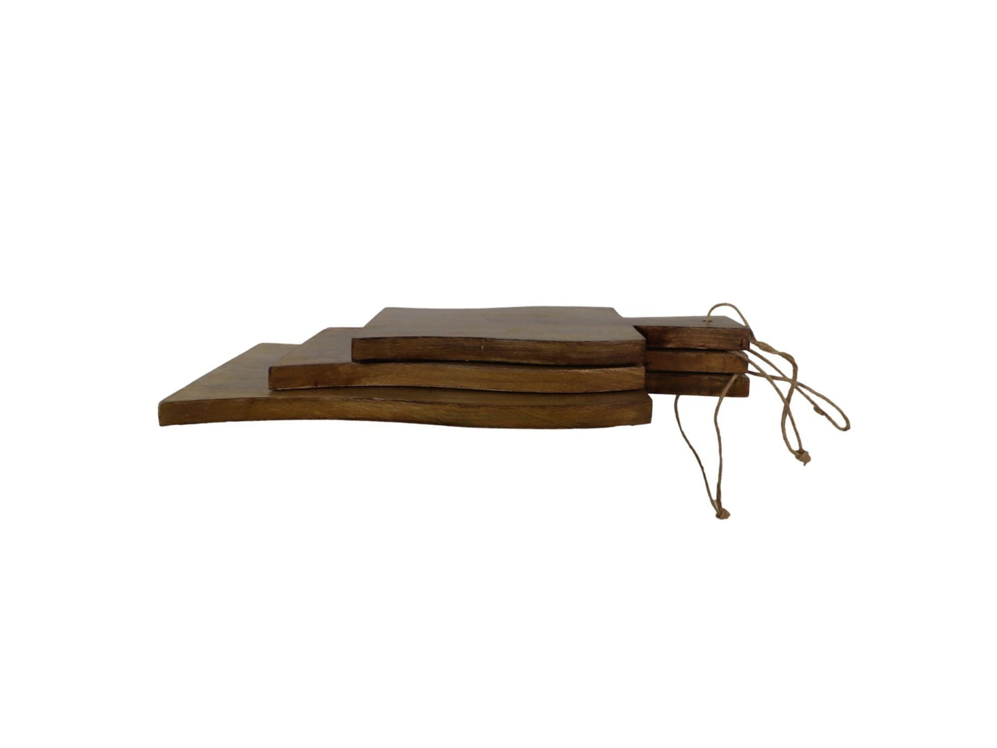 HSM Collection-Schneidebrett mit Griff Golf S/3-40x22x2/34x17x2/29x17x2-Natur-Mango